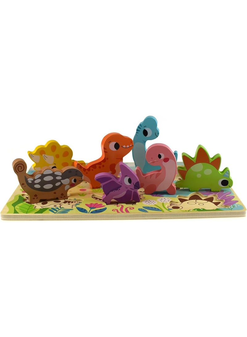 Tooky Toy Wooden Dinosaur Puzzle - Image 5